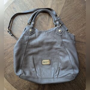 { Marc Jacobs } Classic Q Fran Satchel Bag Taupe Leather